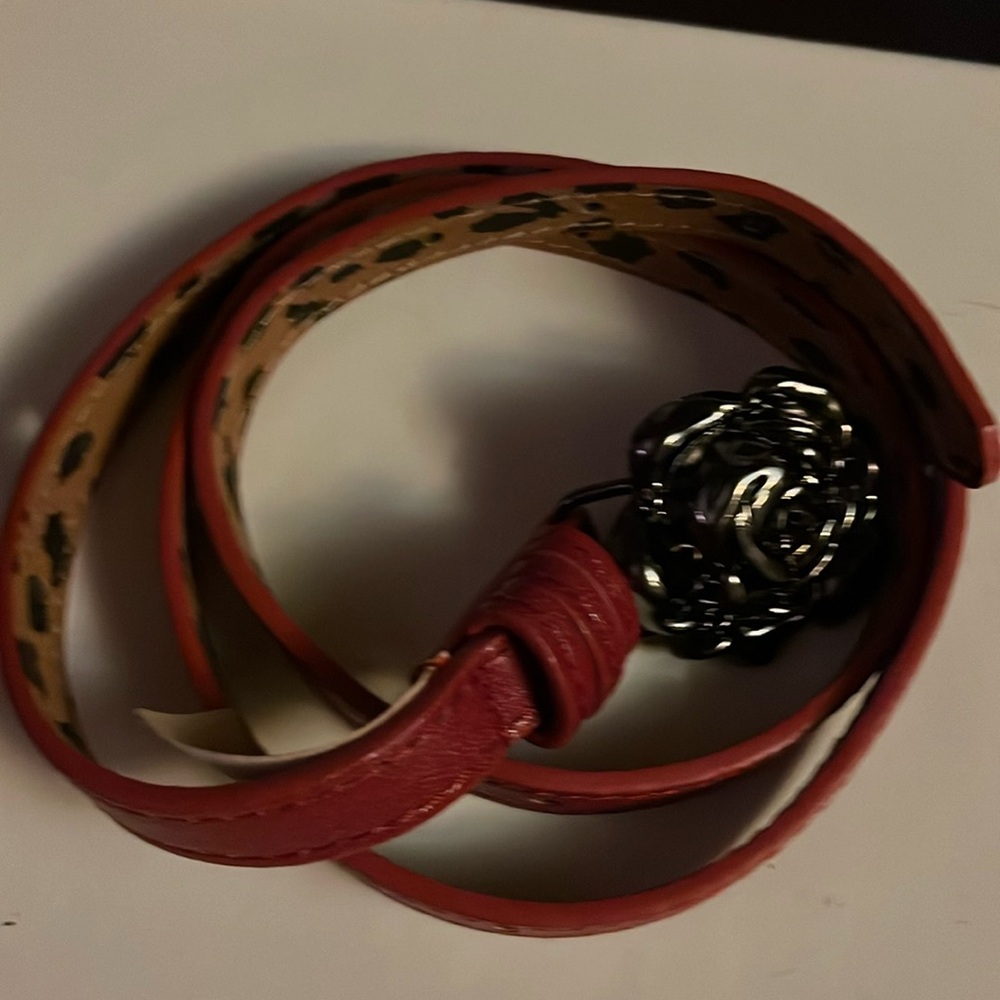 Betsy Johnson small red belt
